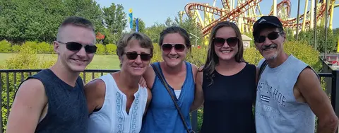 Enjoying a summer at the Michigan Adventures park 2017